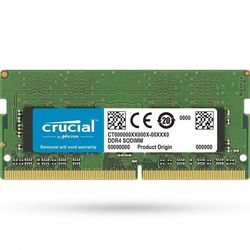رم لپ‌تاپ 8 گیگابایت ddr4 کروشیال باس 3200 مدل CT8 با تایمینگ CL22
