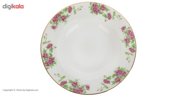 سرویس غذاخوری 102 پارچه چینی زرین ایران سری ایتالیا اف مدل Bidgol درجه عالی