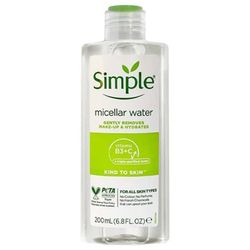 میسلار واتر سیمپل مدل Vitamin B3 C حجم 200 میلی‌لیتر Simple Micellar Cleansing Water