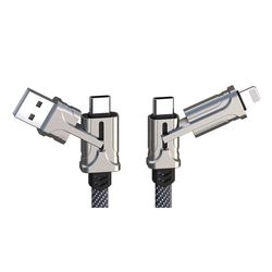 کابل تبدیل USB به لایتنینگ/ USB-C هیسکا مدل LX-30 طول 1 متر