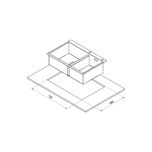 سینک ظرفشویی کن مدل BCN303-74