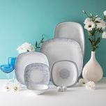 سرویس غذاخوری 73 پارچه 12 نفر چینی زرین ایران مدل کواترو ادلین درجه یک