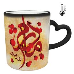 ماگ حرارتی مدل دسته قلبی طرح روز مادر کد 42 (امکان چاپ با طرح دلخواه)