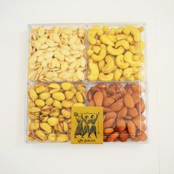 آجیل چهار مغز (بادام هندی ، بادام درختی ، پسته و کدو گوشتی خارجی) پذیرایی بسته خالص 300 گرمی