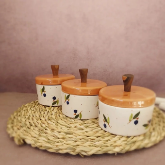 سرویس پذیرایی سرامیکی 21 پارچه طرح بلوبری