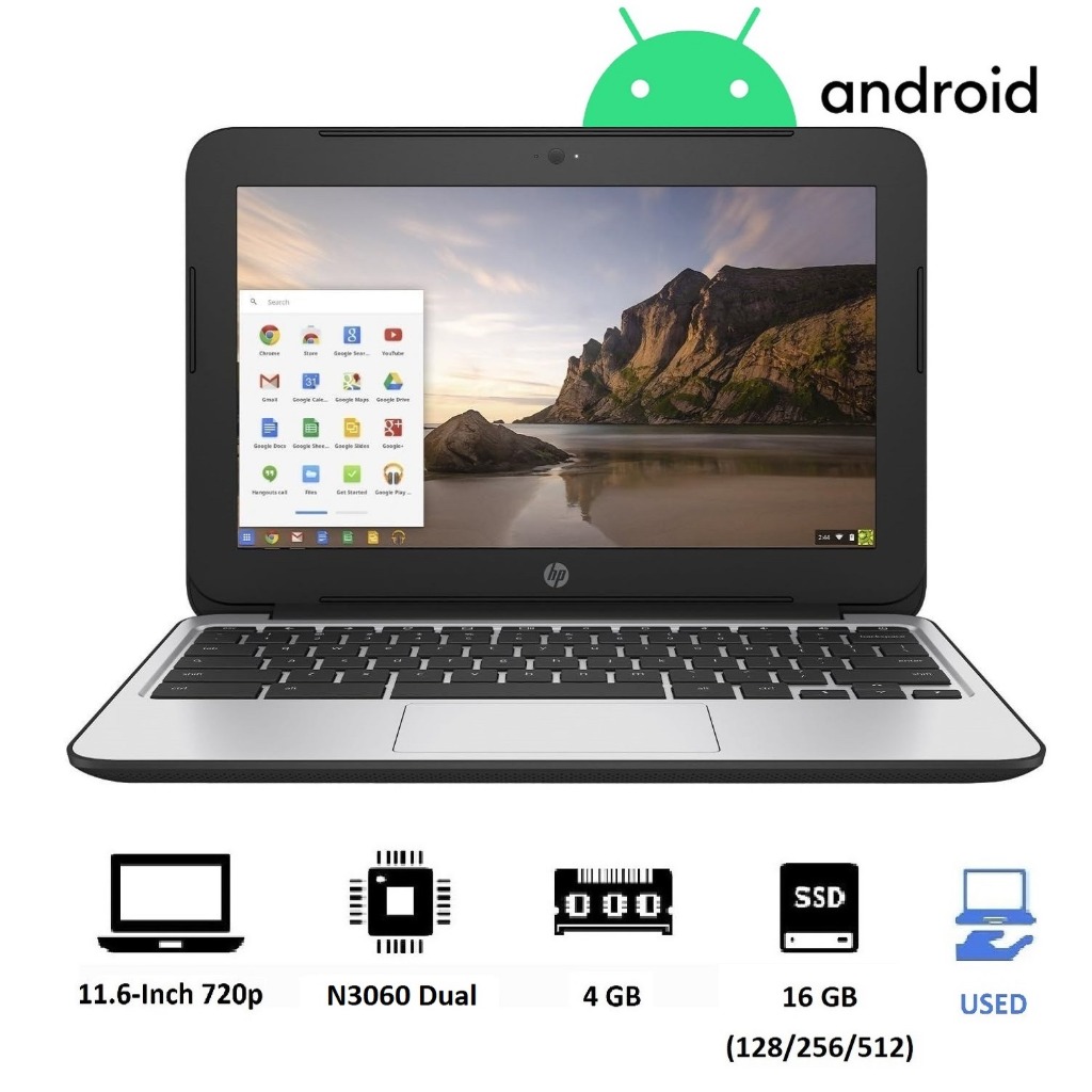 لپ تاپ HP Chromebook 11 G5 4GB / 16GB Dual Core
