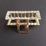 کلیپس مو زنانه مدل مستطیل نگین دار *524