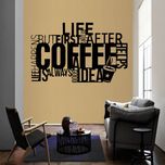 استیکر مدل چوبی طرح کافه کد S49