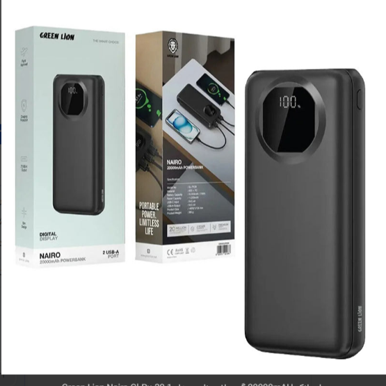 پاوربانک 20000mAH گرین لاین نایرو مدل Green Lion Nairo Gl-Px-39