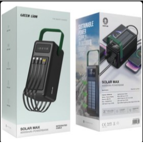 پاوربانک خورشیدی 80000 میلی آمپر گرین لاین مدل Green Lion Solar MAX Power Bank