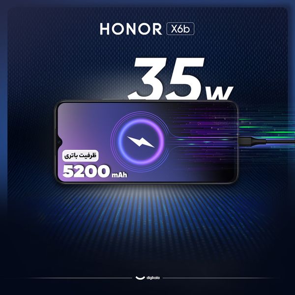 گوشی موبایل آنر مدل X6b دو سیم کارت ظرفیت 128 گیگابایت و رم 6 گیگابایت