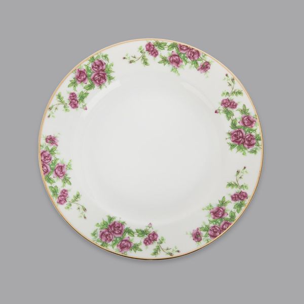 سرویس غذاخوری 28 پارچه 6 نفر چینی زرین ایران مدل ایتالیا اف بیدگل درجه عالی