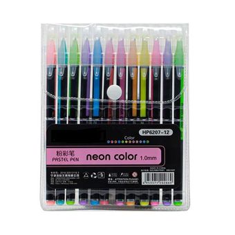 خودکار رنگی پاستلی کد 6207 بسته 12 عددی