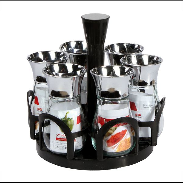 ست جای ادویه 7 پارچه کاپریس کد 12662*25