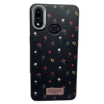 کاور طرح چرمی مدل گل ریز مناسب برای گوشی موبایل سامسونگ Galaxy A10S