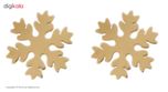 گوشواره میخی طرح برف