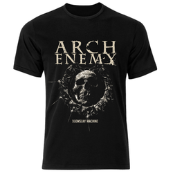 تی شرت مشکی پنبه یقه گرد مدل 3 Arch Enemy بند متال
