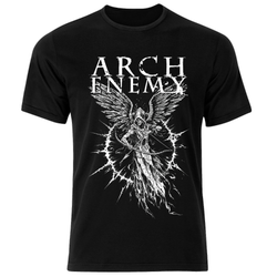 تی شرت مشکی پنبه یقه گرد مدل 2 Arch Enemy بند متال