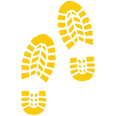 استیکر خودرو گراسیپا مدل نشنال FootPrint