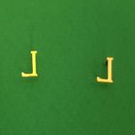 گوشواره زنانه مدل حرف L*89