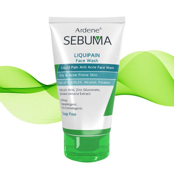 مایع شستوشوی صورت آردن سبوما، مناسب پوستهای چرب و آکنهدار، با خاصیت پاککنندگی، غیرصابونی، بدون روغن، ترکیبات بابونه، رزمار