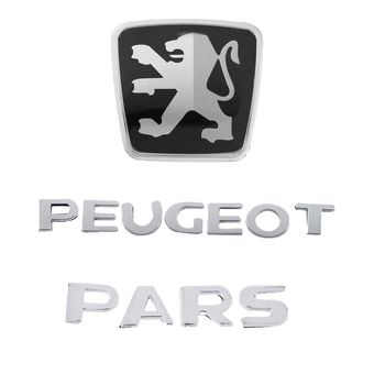 آرم صندوق عقب خودرو قطعه سازان کبیر مدل ARM-PARS-574 مناسب برای پژو پارس مجموعه 3 عددی