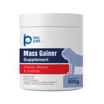 مکمل عضله‌ساز سگ بایو پت مدل Mass Gainer وزن 400 گرم