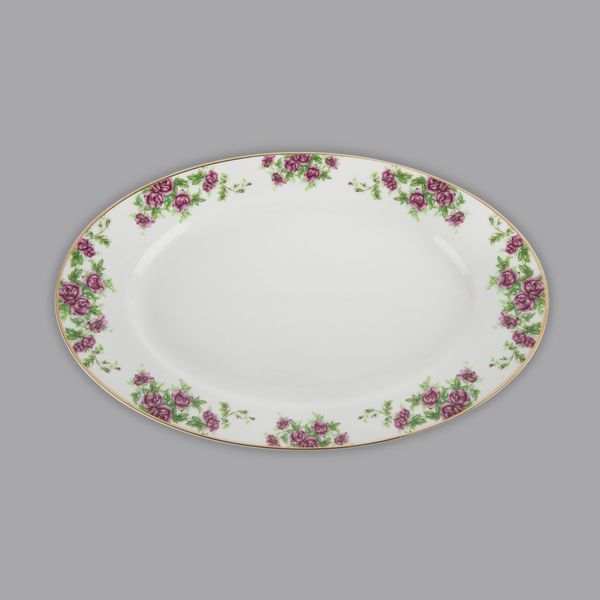 سرویس غذاخوری 28 پارچه 6 نفر چینی زرین ایران مدل ایتالیا اف بیدگل درجه عالی