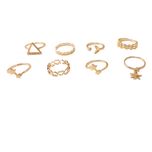 انگشتر زنانه مجموعه 8 عددی