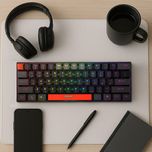 کیبورد گیمینگ تسکو مدل GK 8161، مکانیکال سوییچ نقره‌ای، Tenkeyless، نورپردازی RGB