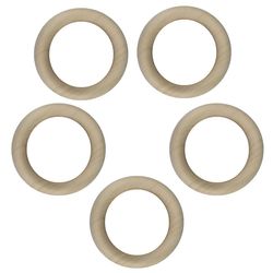 اسلایس چوبی مدل حلقه چوبی مدل 40mm بسته 5 عددی 
