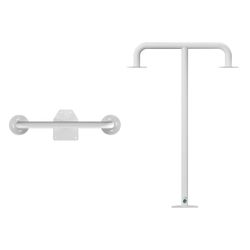 پایه براکت فلزی سقفی دیواری 80Cm مدل دو شاخه رو به پایین