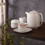 سرویس غذاخوری 98 پارچه 12 نفر چینی زرین ایران مدل ریوا سری کواترو درجه عالی