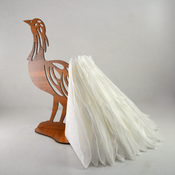 نگهدارنده دستمال کاغذی طرح طاووس مدل B110