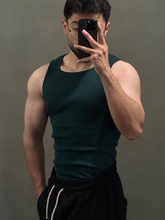 تنگ تاپ نیوان سبز ارتشی