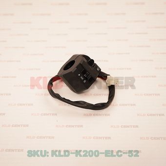 قلوه استارت(سمت راست) موتورسیکلت کی ال دی KLD200