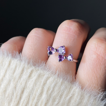 پاپیون دوتایی بنفش