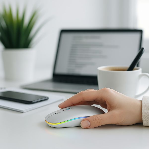 ماوس بی سیم الترا اسلیم (ultra slim) سایلنت RGB با قابلیت شارژ
