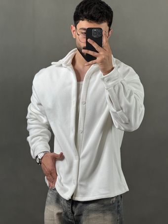 پیراهن فوتر تدی سفید