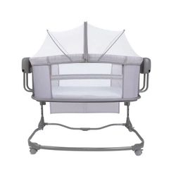 گهواره برقی و تخت کنار مادر ماستلا 3in1 - طوسی تیره