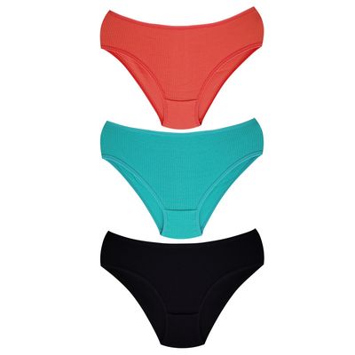 شورت زنانهمدل اسلیپ کبریتی کد 4948-2 بسته 3 عددی