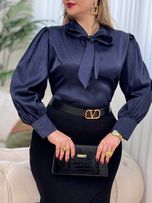 شومیز ساتن کرواتی پروین 3041