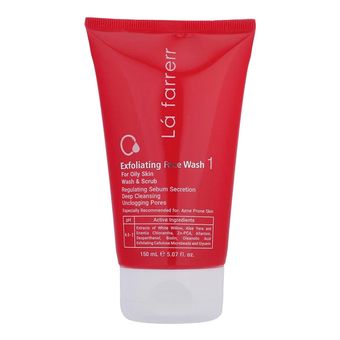 ژل شست‌وشوی و لایه بردار صورت لافارر مدل 01 مناسب پوست‌های چرب حجم 150 میلی‌لیتر