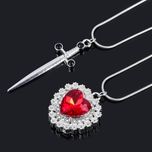 گردنبند ست قلب و شمشیر