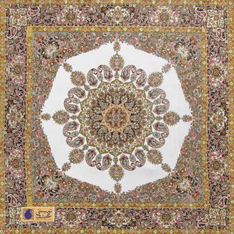 رومیزی ترمه سنتی طرح آوین کد 2