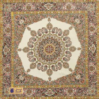 رومیزی ترمه سنتی طرح آوین کد 3