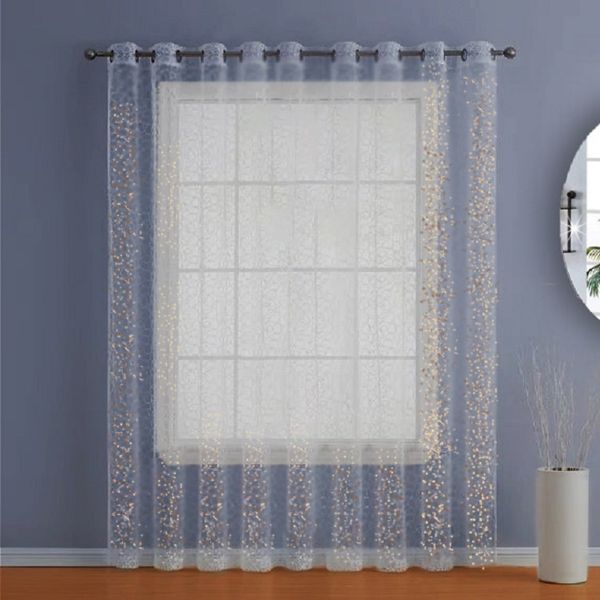 پرده تیکو دکو مدل خامه‌ دوزی گیپور صدفی bradley2110 سایز 300x280 سانتی متر
