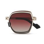 عینک آفتابی چند ضلعی زنانه مدل JS8501C08-P182 Polarized Gradient Tea