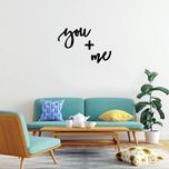 استیکر دیواری طرح You + Me بسته 3 عددی