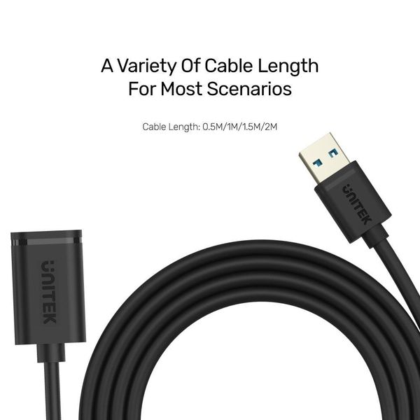 مبدل 3.0 USB به 3.0 USB یونیتک مدل Y-C457GBK طول 1 متر(گارانتی 12 ماهه مارون)